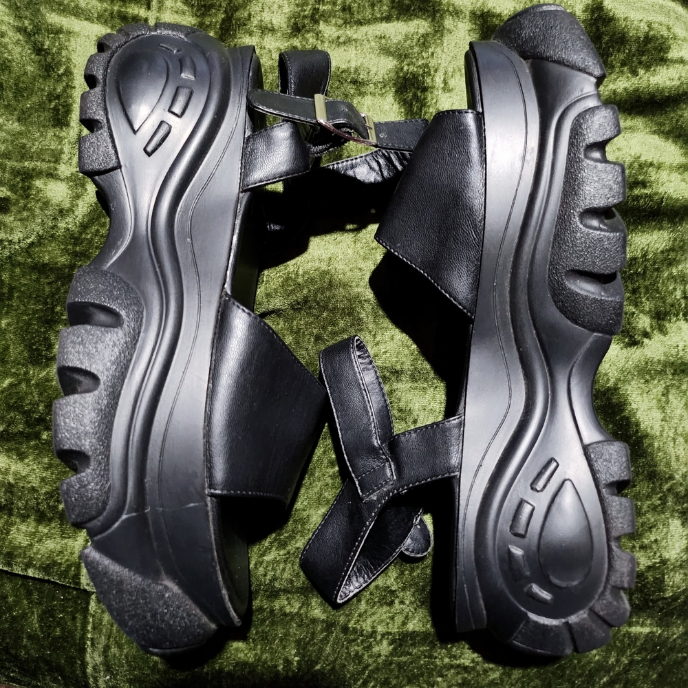 Chunky Black Sandals